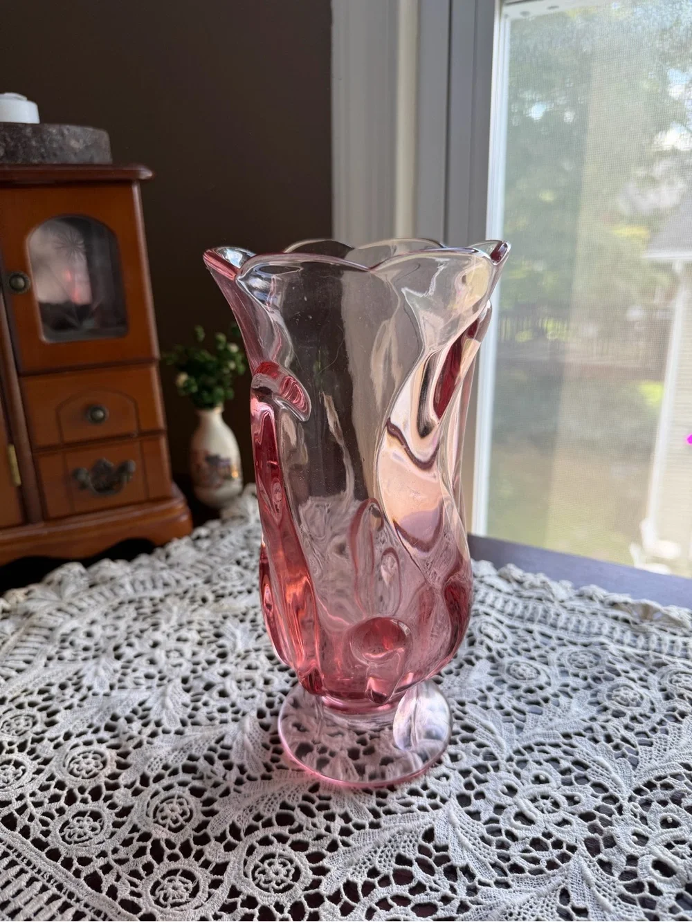MCM Art Glass Decorative Vase